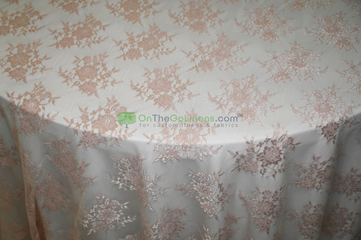 Chantilly Lace Fabric | Elegant Floral Lace | Lightweight & Sheer | Ideal for Bridal & Evening Wear