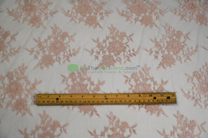 Chantilly Lace Fabric | Elegant Floral Lace | Lightweight & Sheer | Ideal for Bridal & Evening Wear