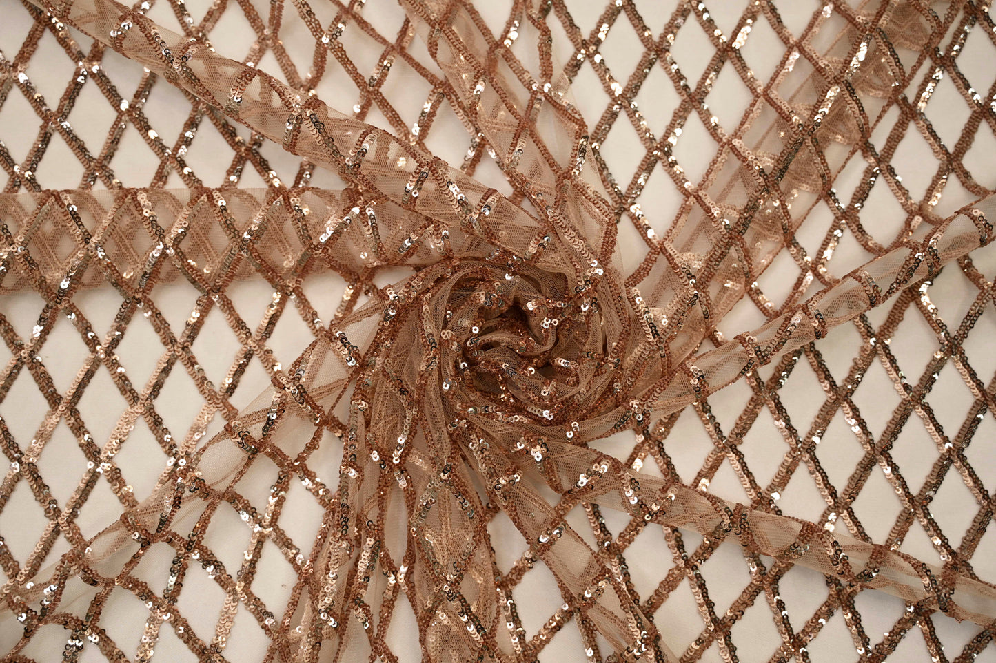 Luxury Glitz Mesh Embroidery Fabric | 52" Wide | Multiple Colors |