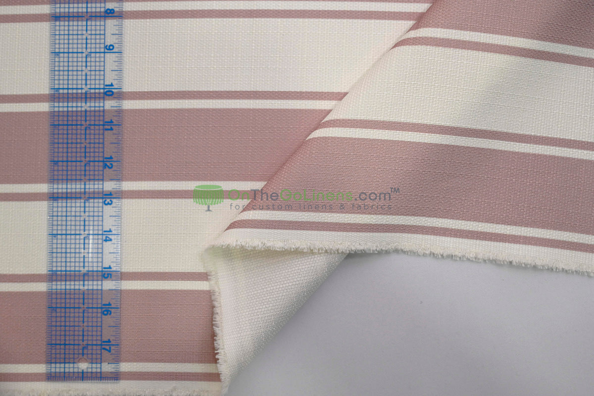 Rustic Linen Stripe Fabric
