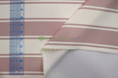 Rustic Linen Stripe Fabric