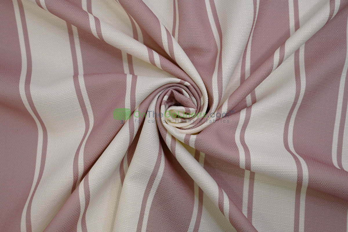 Rustic Linen Stripe Fabric