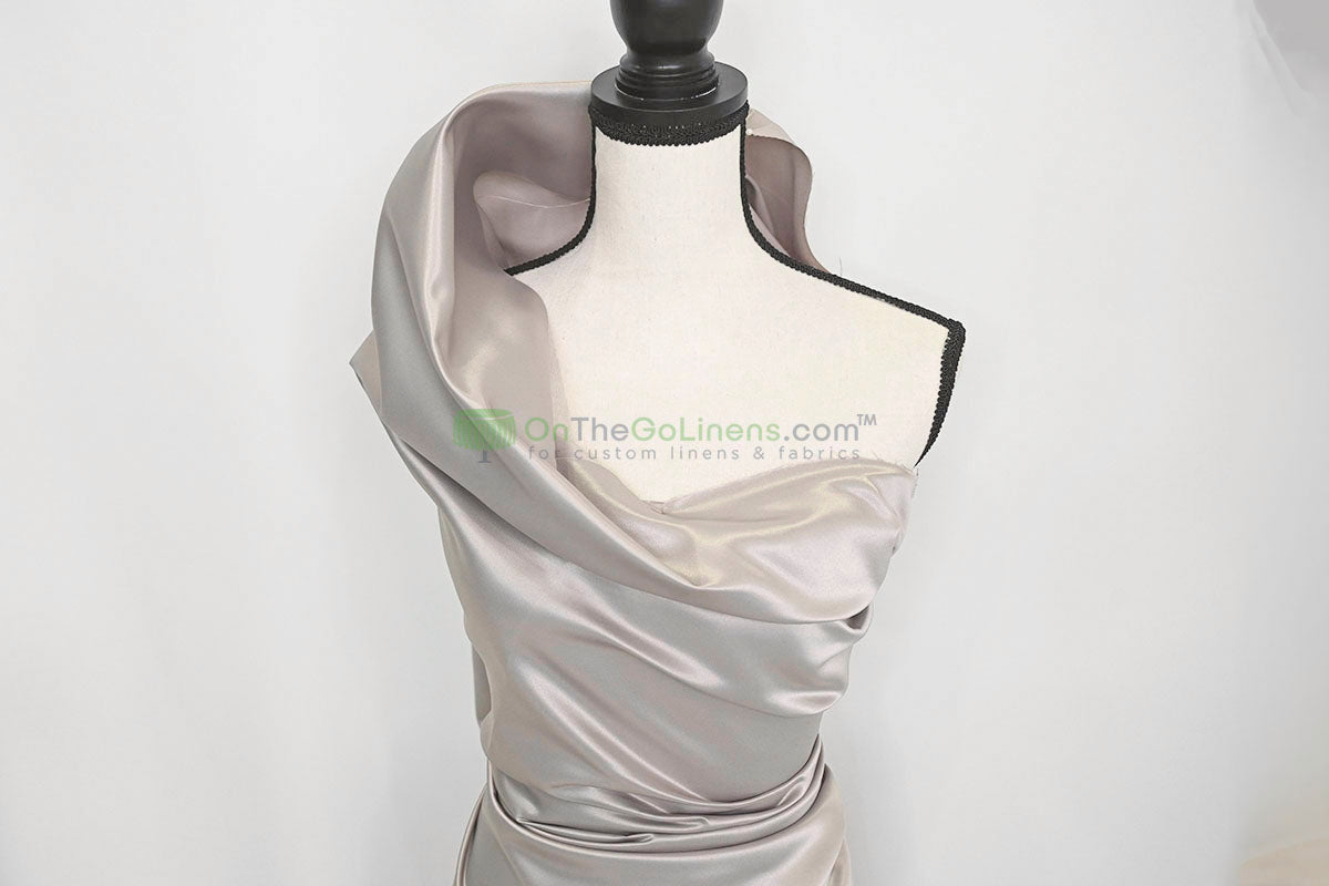 Lamour Satin Fabric by the Yard & Bolt | 100% Polyester Semi Dull Heavy Satin Fabric | 60" Wide | Multiple Colors |
