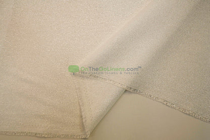 Metallic Vintage Linen Fabric by the Yard | Metallic Burlap Fabric | 60" Wide | 100% Polyester |