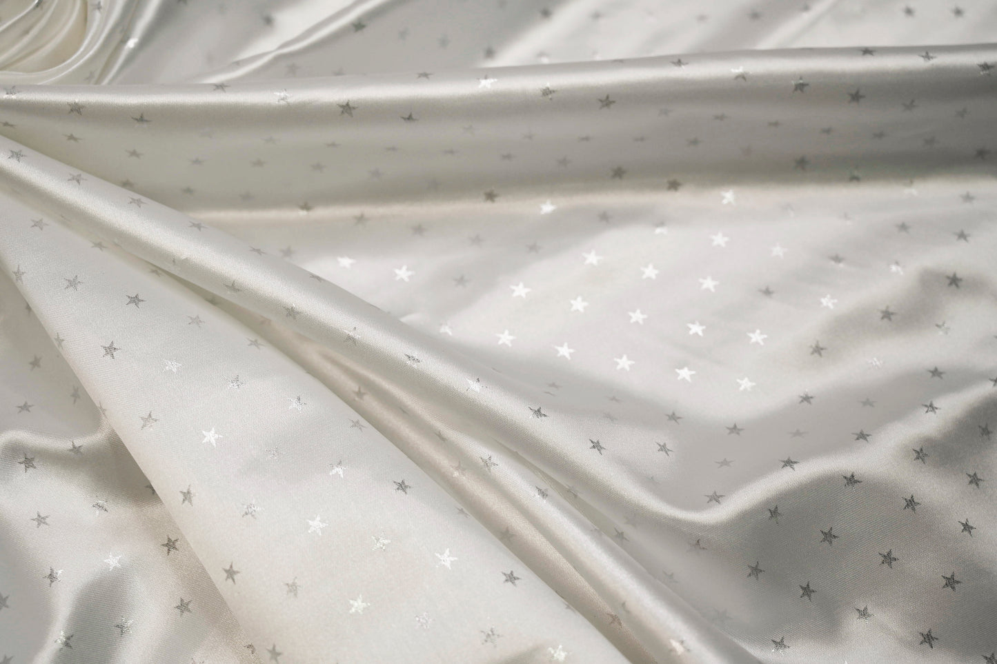 Mini Star Charmeuse Satin Table Napkins & Chair Sash | Star Satin Napkins & Sashes | White, Pink, Blue |