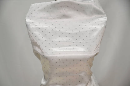 Mini Star Charmeuse Satin Table Napkins & Chair Sash | Star Satin Napkins & Sashes | White, Pink, Blue |