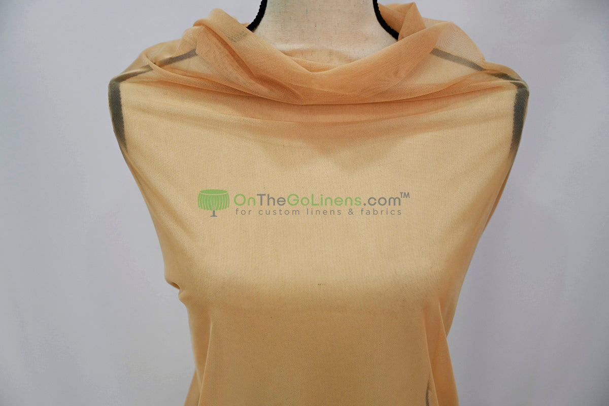 Power Mesh Spandex Fabric by the Yard | 60" Wide | Multiple Colors | 80/20 Nylon Spandex Blend |