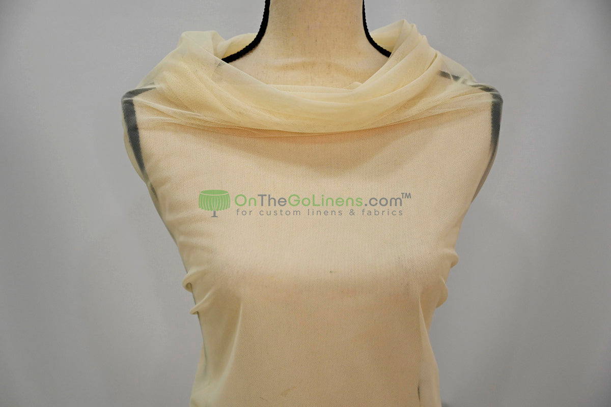 Power Mesh Spandex Fabric by the Yard | 60" Wide | Multiple Colors | 80/20 Nylon Spandex Blend |