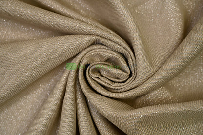 Metallic Vintage Linen Fabric by the Yard | Metallic Burlap Fabric | 60" Wide | 100% Polyester |