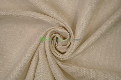 Metallic Vintage Linen Fabric by the Yard | Metallic Burlap Fabric | 60" Wide | 100% Polyester |