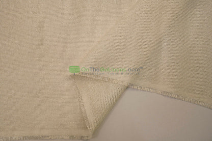 Metallic Vintage Linen Fabric by the Yard | Metallic Burlap Fabric | 60" Wide | 100% Polyester |