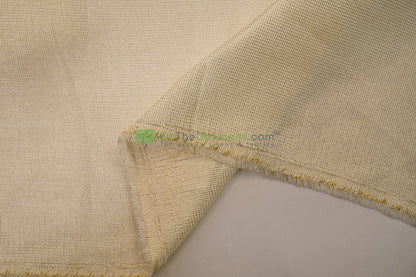 Metallic Vintage Linen Fabric by the Yard | Metallic Burlap Fabric | 60" Wide | 100% Polyester |