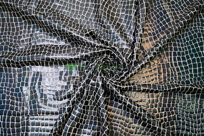 Anaconda Hologram Spandex Fabrics | Dancewear Spandex Fabric | 60" Wide |