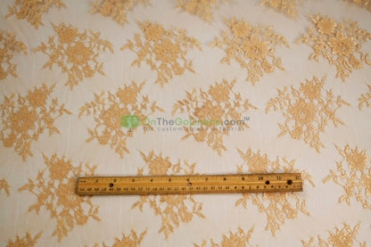 Chantilly Lace Fabric | Elegant Floral Lace | Lightweight & Sheer | Ideal for Bridal & Evening Wear