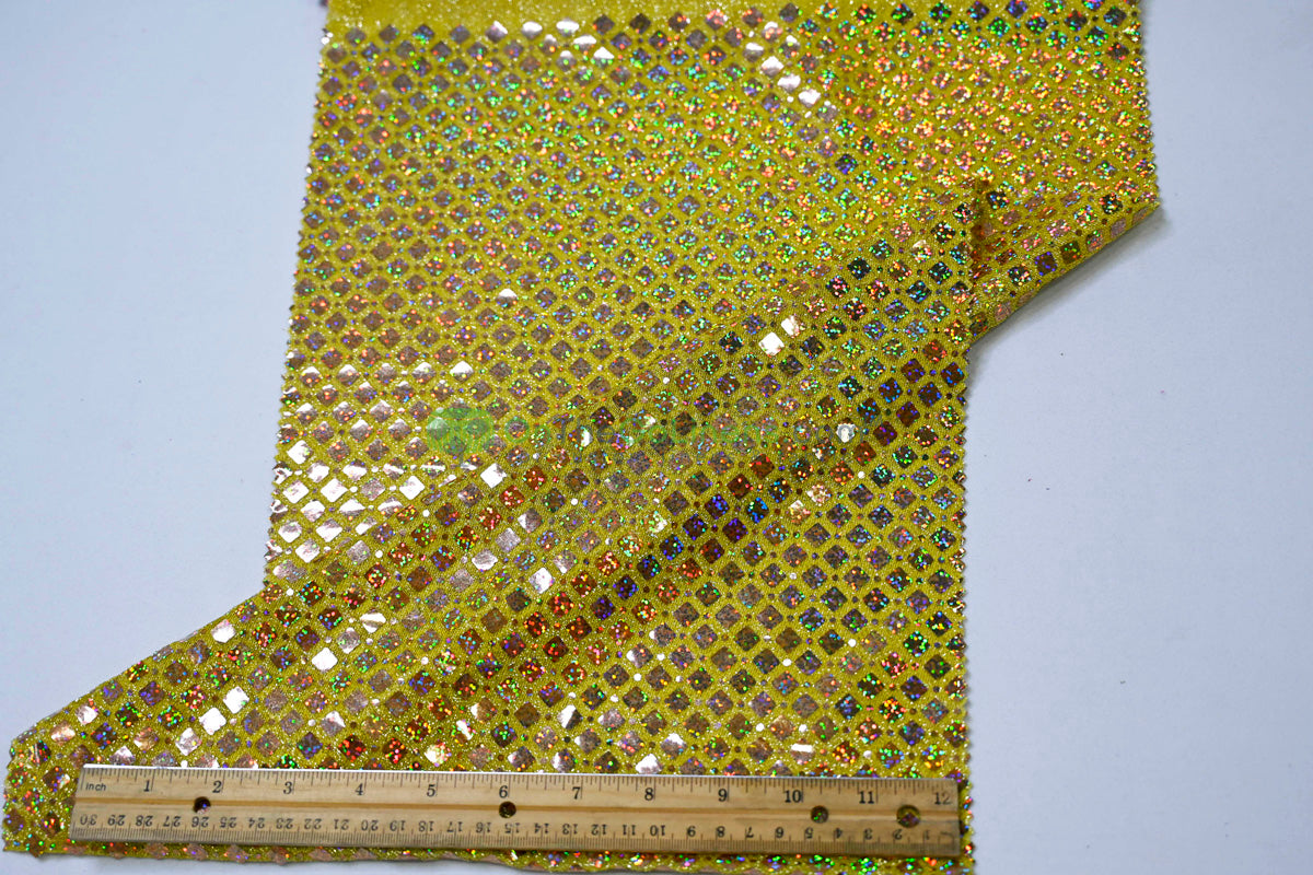 Holographic Sequin Fabric | 45” Wide | Lightweight & Flowing for Costumes, Gowns & Décor