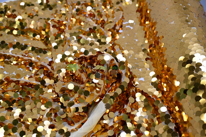 Payette Sequins Table Linens | Paillette Fish Scale Sequins Tablecloths | Multiple Colors |