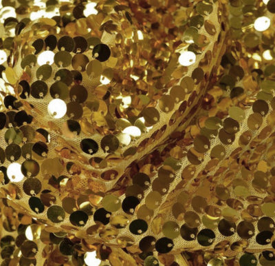 New York Dazzle Sequins Table Linens | 6mm Sequins Mesh Tablecloths | Multiple Colors |