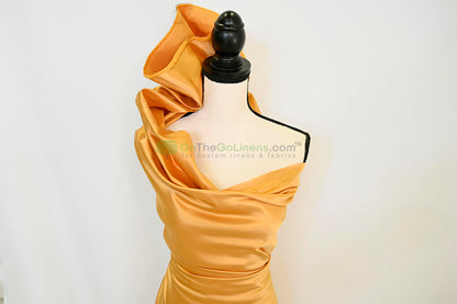 Lamour Satin Fabric by the Yard & Bolt | 100% Polyester Semi Dull Heavy Satin Fabric | 60" Wide | Multiple Colors |