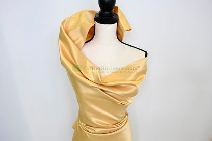 Lamour Satin Fabric by the Yard & Bolt | 100% Polyester Semi Dull Heavy Satin Fabric | 60" Wide | Multiple Colors |