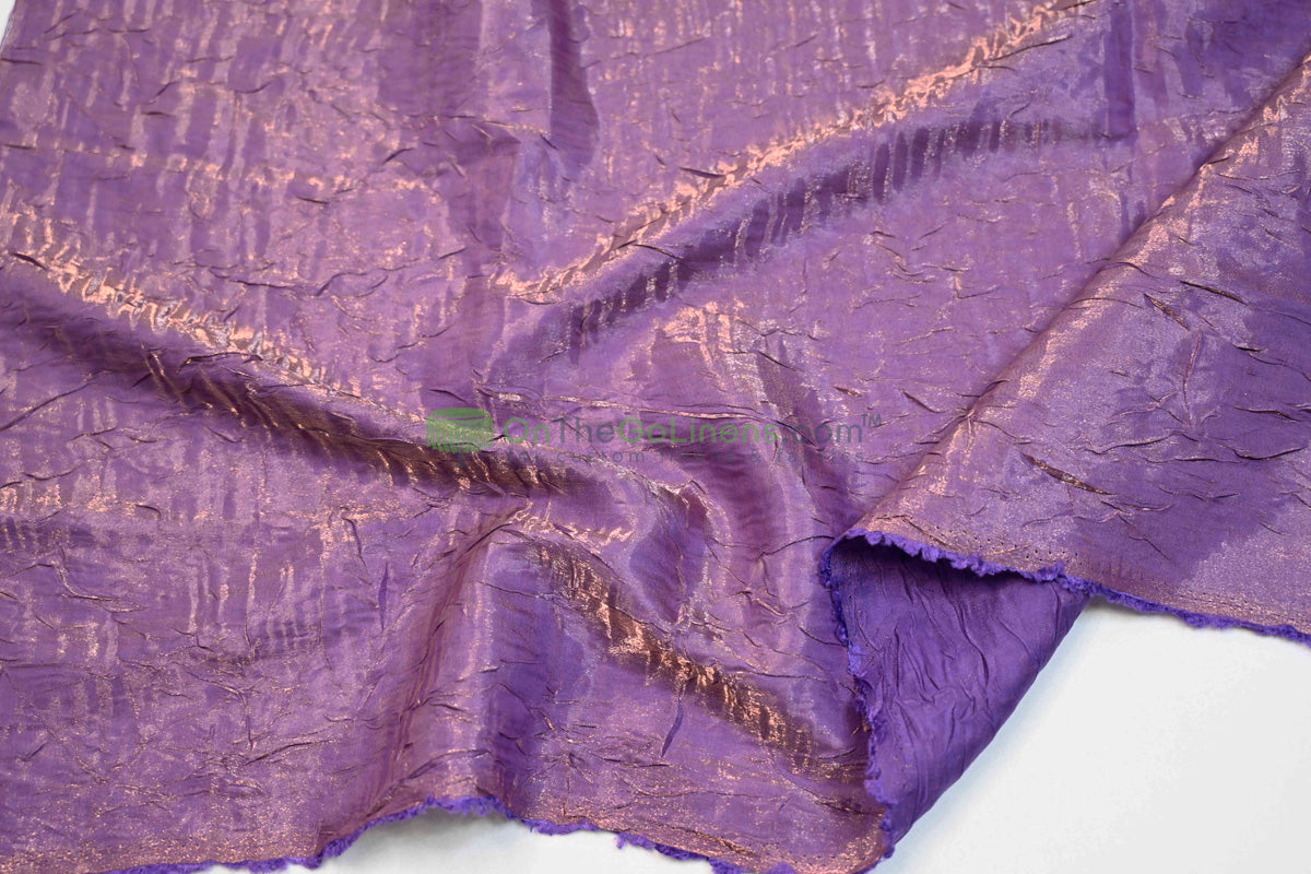 Iridescent Crush Shimmer Fabric by the Yard and Bolt | 54" wide | Galaxy Fabric |