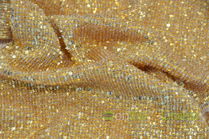 Pleated Glitz Fabric by the Yard | Pleated Sequins Fabric | 100% Polyester | Mechanical Stretch |