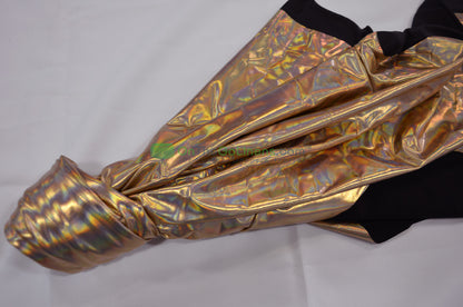 Metallic Hologram Foil Spandex Fabric by the Yard | Hologram Spandex Lame Fabric | 60" Wide |