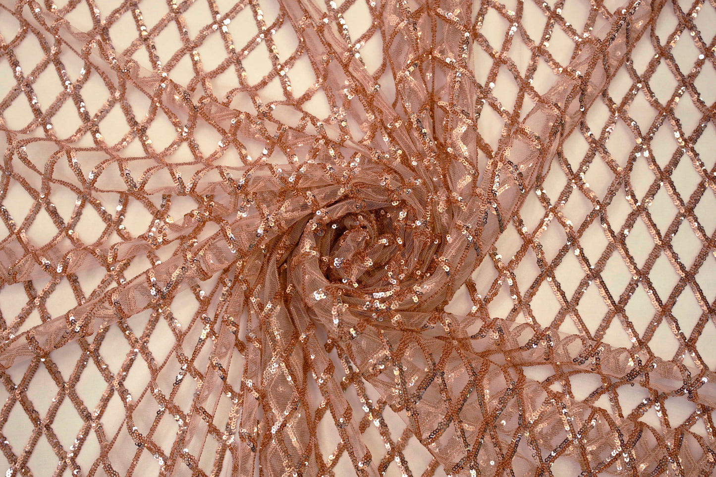 Luxury Glitz Mesh Embroidery Fabric | 52" Wide | Multiple Colors |