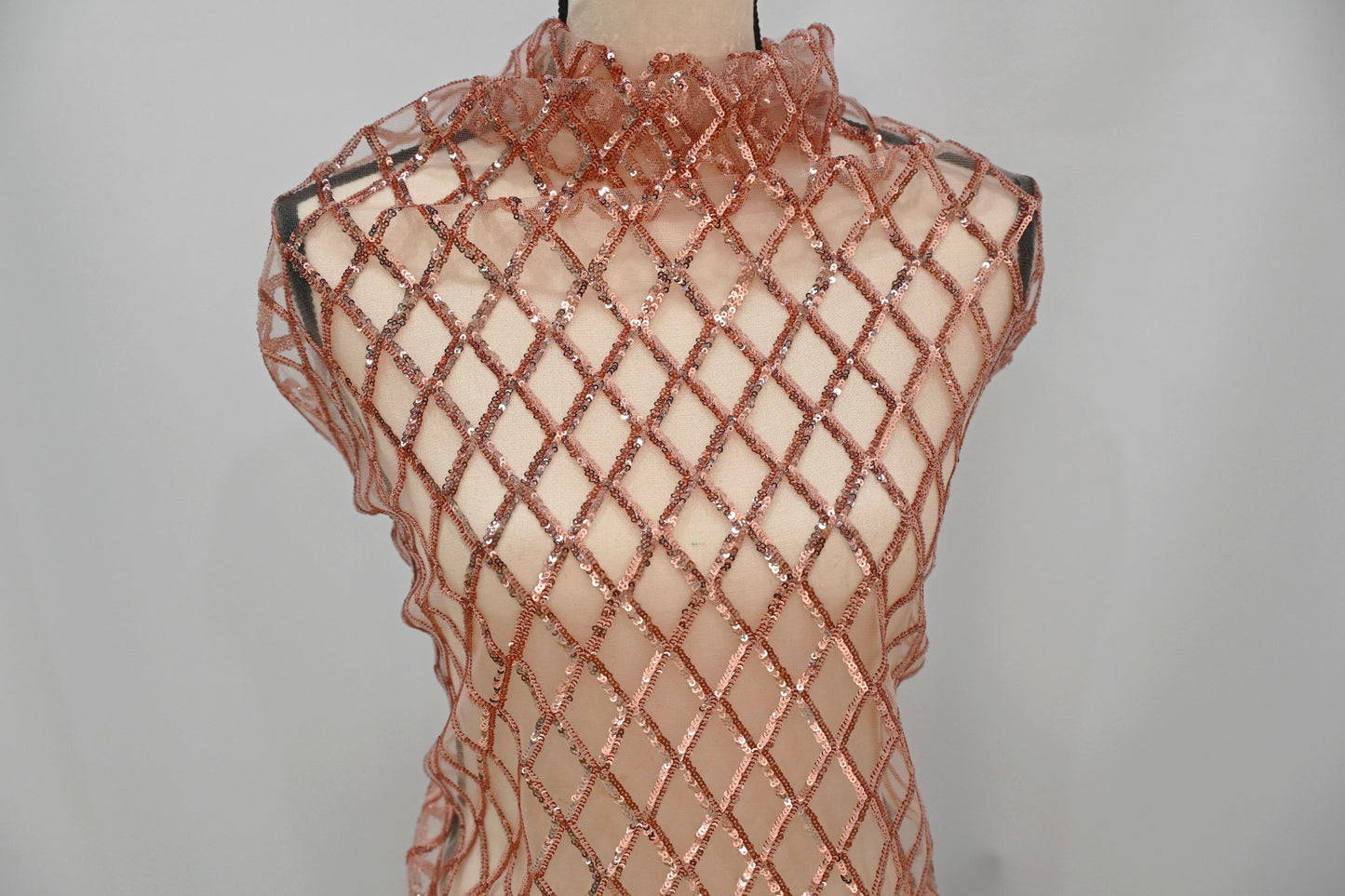 Luxury Glitz Mesh Embroidery Fabric | 52" Wide | Multiple Colors |