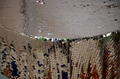 Payette Sequins Table Linens | Paillette Fish Scale Sequins Tablecloths | Multiple Colors |