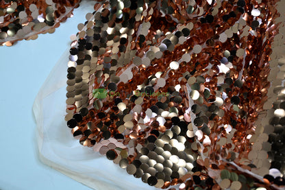 Payette Sequins Table Linens | Paillette Fish Scale Sequins Tablecloths | Multiple Colors |