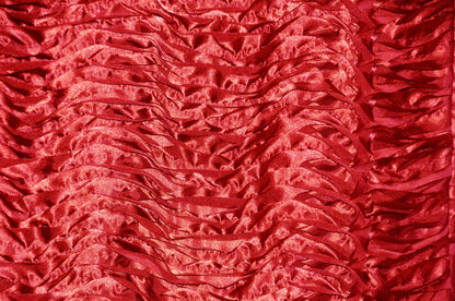 Australian Puff Satin Event Drapery Panel | 3D Layered Satin Skirt Fabric | Multiple Colors |