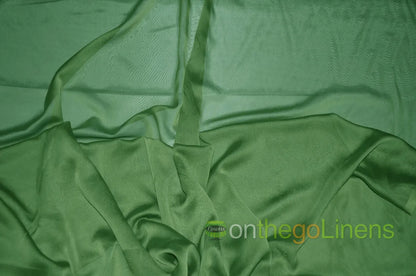 Bamboo Green Two Tone Chiffon