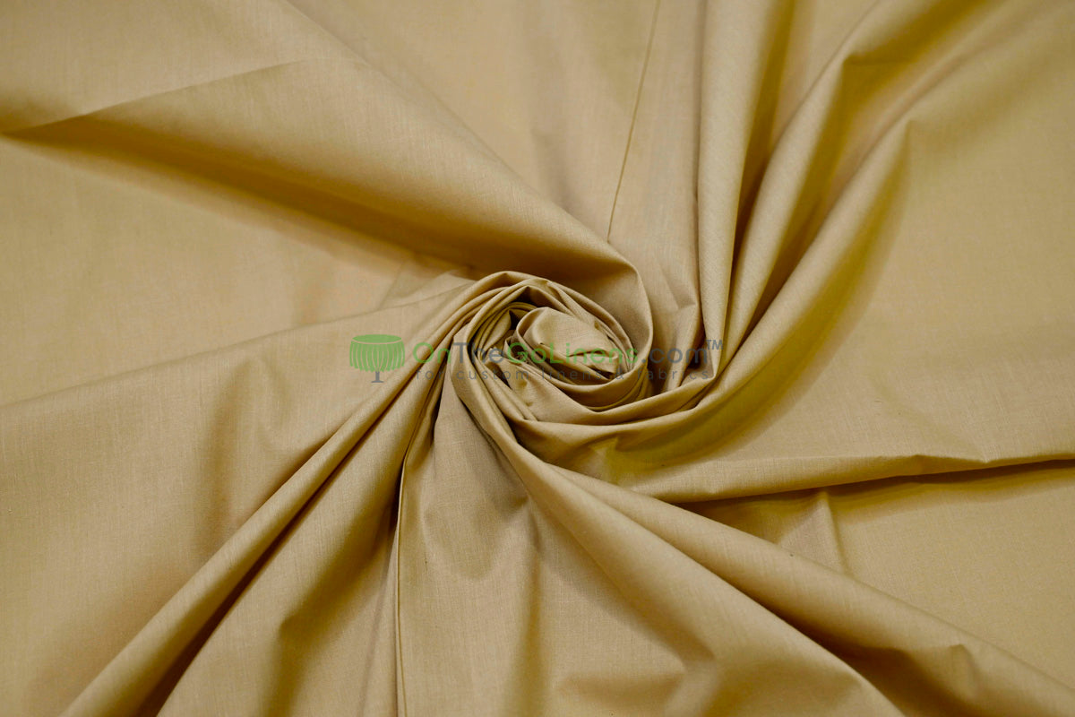 Woven Poly Cotton Broadcloth Fabric by the Yard | Polycotton Fabric | Multiple Colors | 60" Wide | 80/20 Blend |