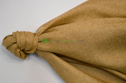 Vintage Linen Event Drapery Panels | Imitation Burlap Curtains | Washable 100% Polyester Burlap |