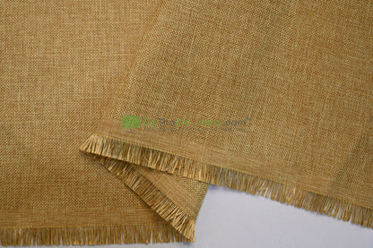 Vintage Linen Event Drapery Panels | Imitation Burlap Curtains | Washable 100% Polyester Burlap |