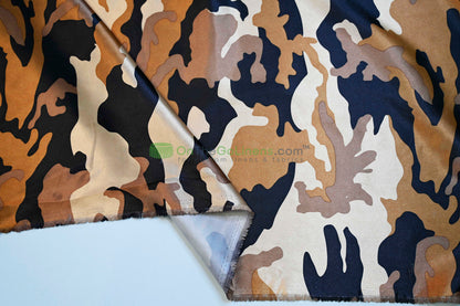 Army Camouflage Charmeuse Satin Tablecloths | Army Camouflage Tablecloths | Multiple Sizes |