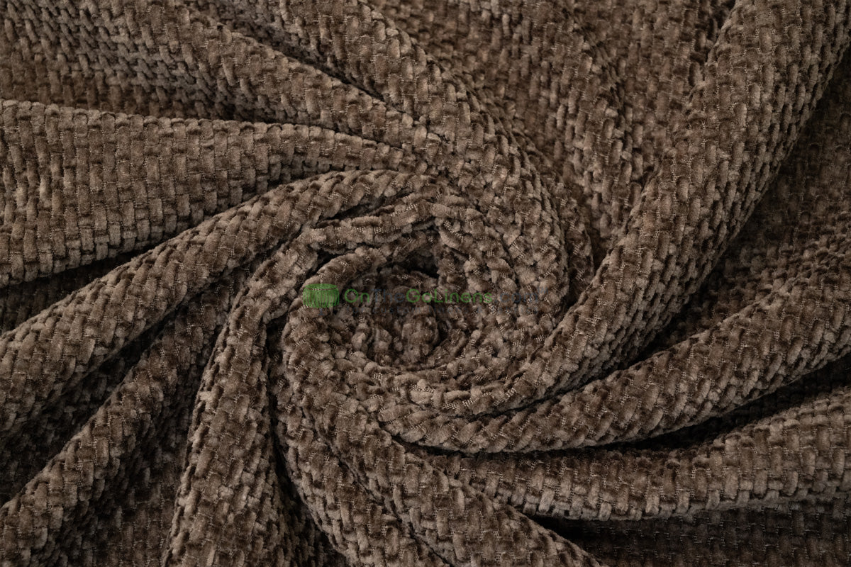 Cozy Chenille Upholstery Fabric by the Yard | Soft Woven Polyester for Furniture & Home Décor
