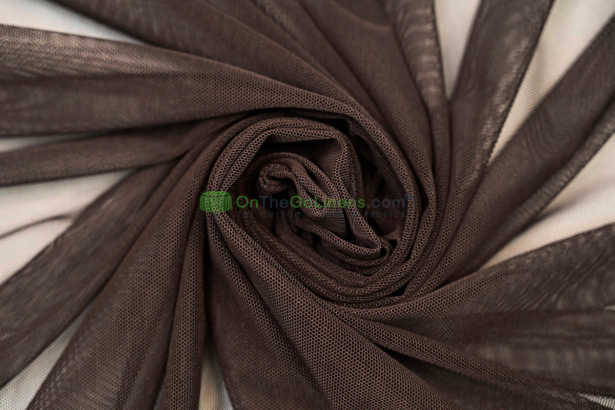 Power Mesh Spandex Fabric by the Yard | 60" Wide | Multiple Colors | 80/20 Nylon Spandex Blend |