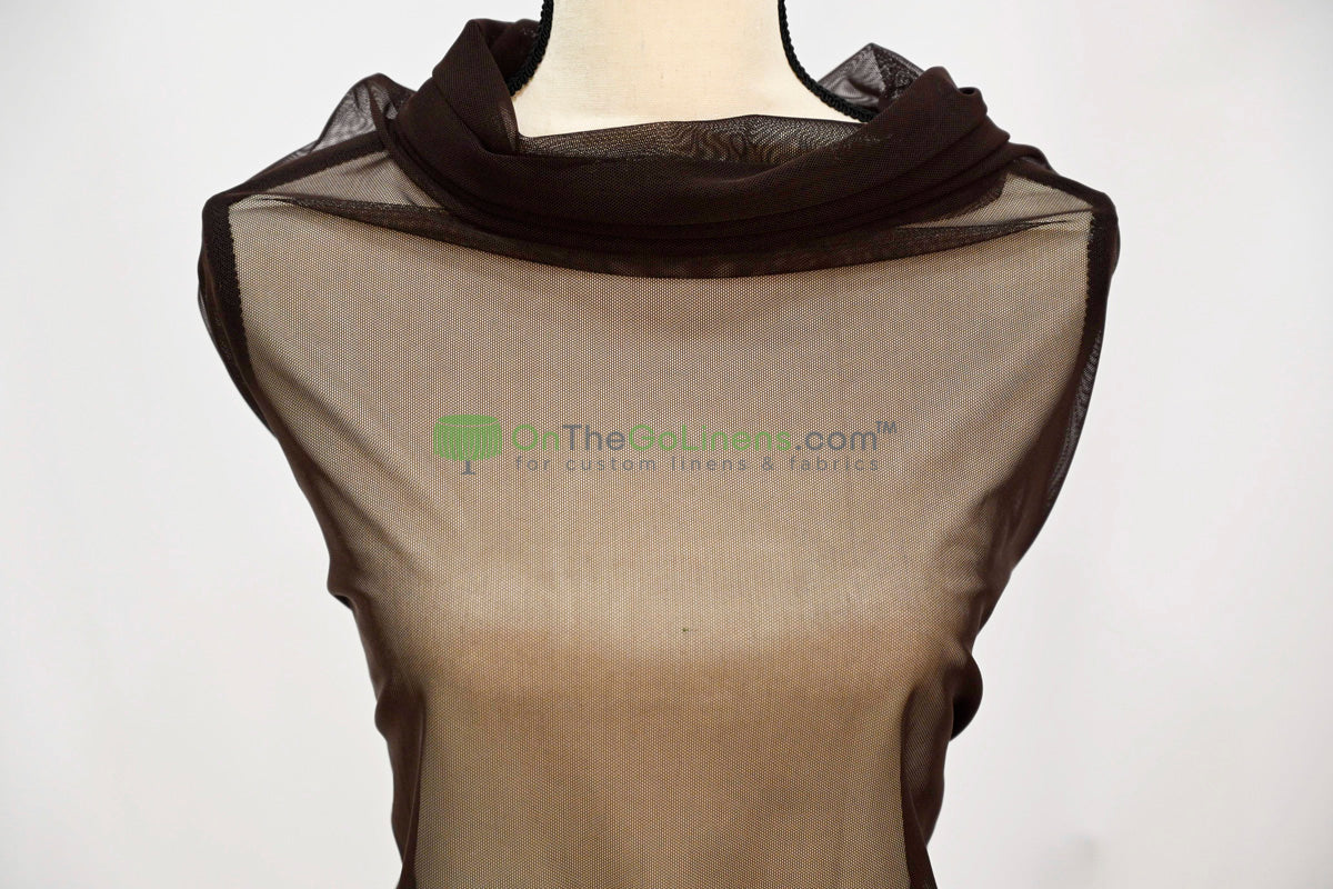 Power Mesh Spandex Fabric by the Yard | 60" Wide | Multiple Colors | 80/20 Nylon Spandex Blend |