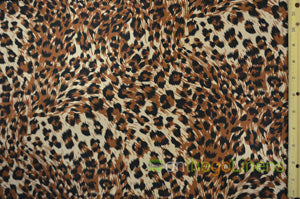 Small Cheetah Cotton Print Fabric by the Yard | Cotton Print Fabric by the Yard | 60" | 100% Cotton Fabric |
