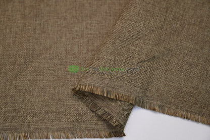 Vintage Linen Event Drapery Panels | Imitation Burlap Curtains | Washable 100% Polyester Burlap |