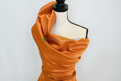 Lamour Satin Fabric by the Yard & Bolt | 100% Polyester Semi Dull Heavy Satin Fabric | 60" Wide | Multiple Colors |