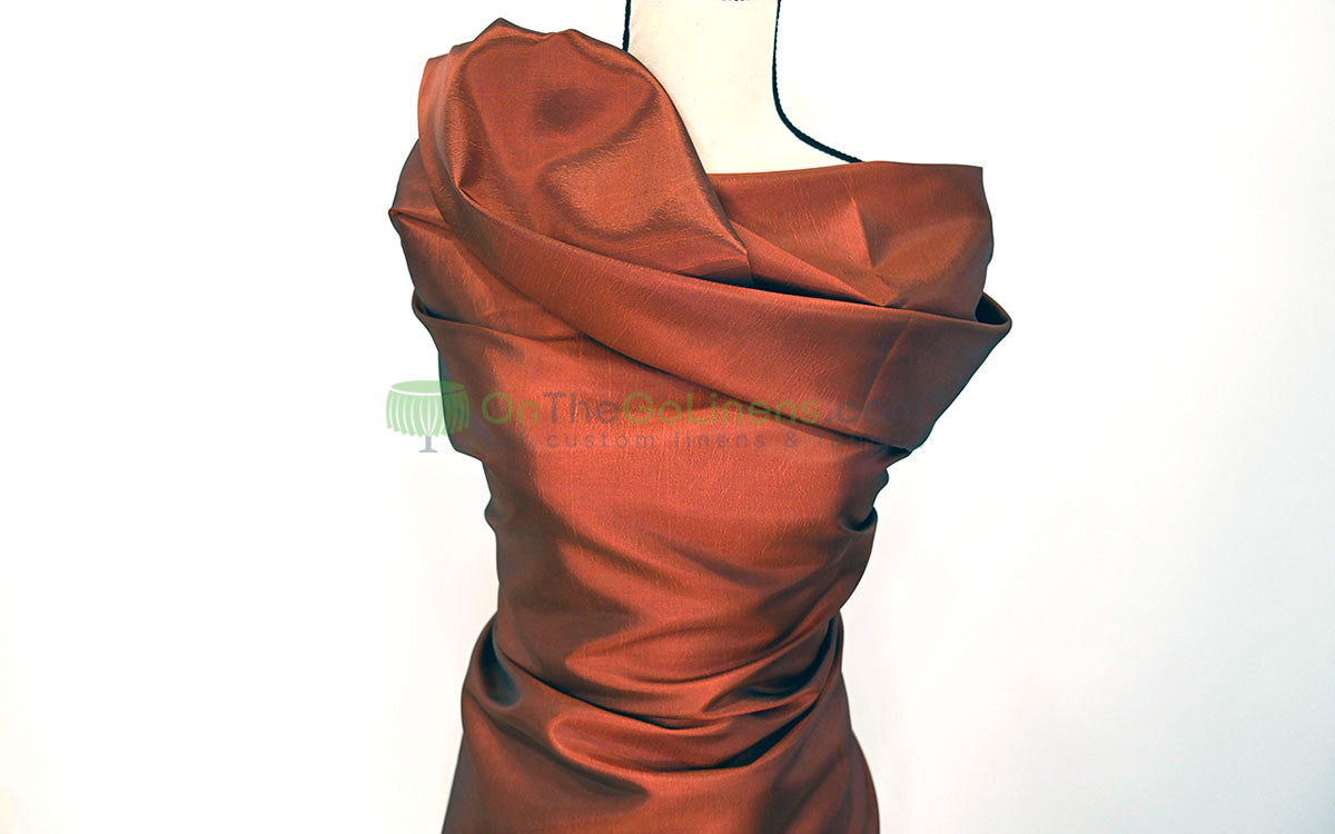 Taffeta Fabric by the Yard | Non Stretch Taffeta | 60" Wide | 75 Colors Available | Wholesale Bolt Available |