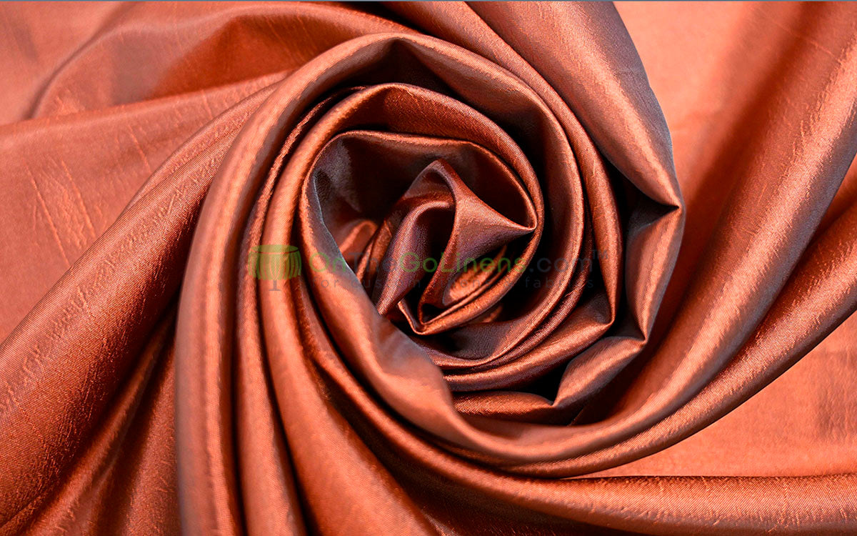 Taffeta Fabric by the Yard | Non Stretch Taffeta | 60" Wide | 75 Colors Available | Wholesale Bolt Available |