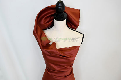 Lamour Satin Fabric by the Yard & Bolt | 100% Polyester Semi Dull Heavy Satin Fabric | 60" Wide | Multiple Colors |