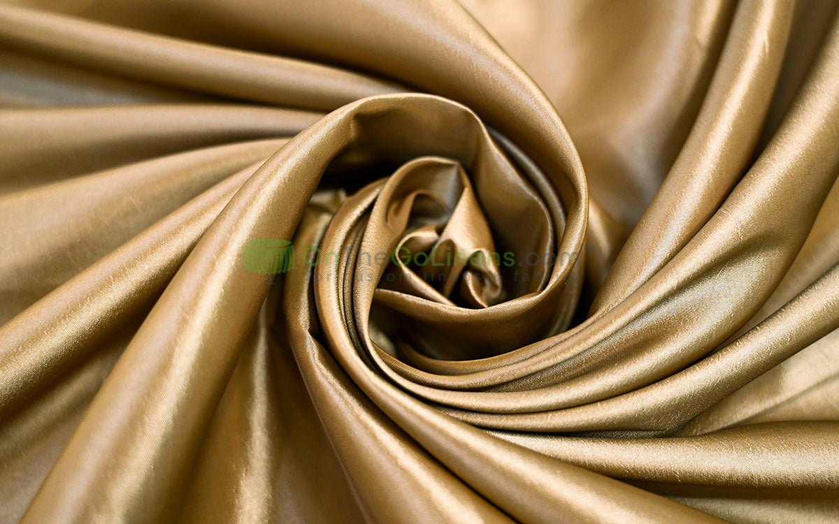 Taffeta Fabric by the Yard | Non Stretch Taffeta | 60" Wide | 75 Colors Available | Wholesale Bolt Available |