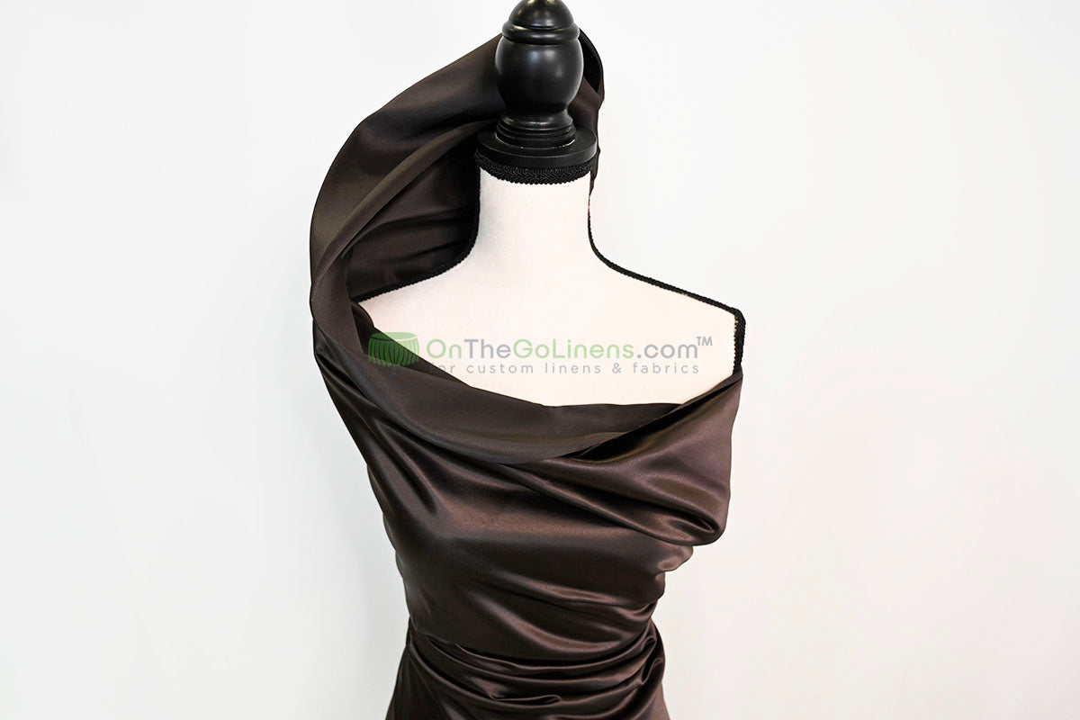 Lamour Satin Fabric by the Yard & Bolt | 100% Polyester Semi Dull Heavy Satin Fabric | 60" Wide | Multiple Colors |