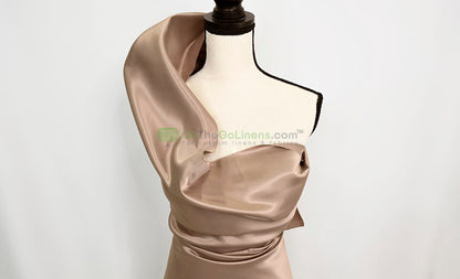Lamour Satin Fabric by the Yard & Bolt | 100% Polyester Semi Dull Heavy Satin Fabric | 60" Wide | Multiple Colors |