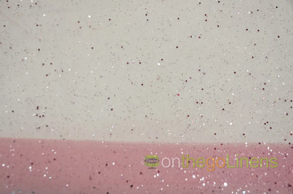 Dusty Rose Tulle Glitter