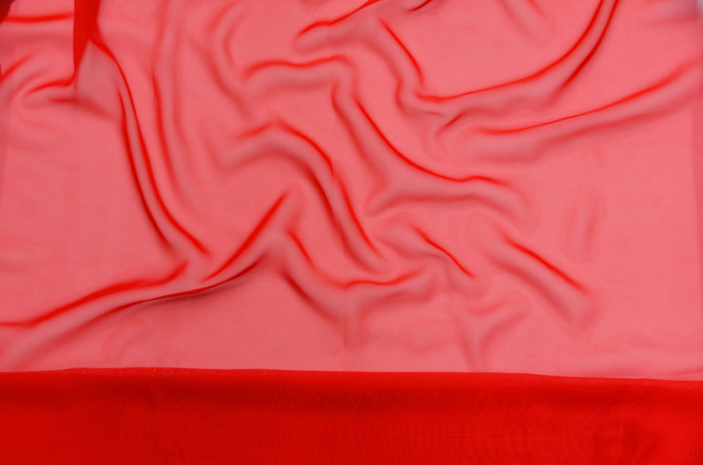 IFR Chiffon Fabric by the Yard & Wholesale Bolt | 100% Polyester Chiffon Fabric | Multiple Colors |
